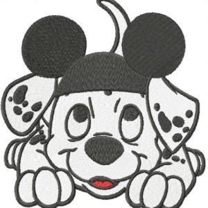 Mickey hat for puppy  embroidery design