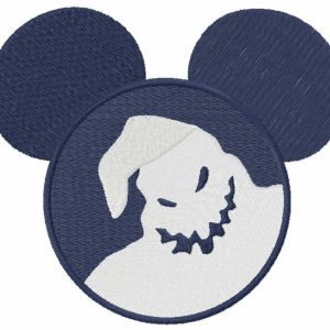 Mickey Mouse ghost embroidery design