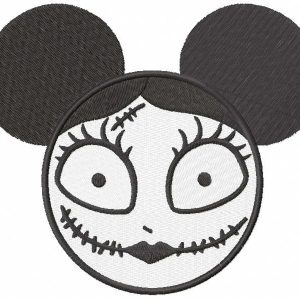 Mickey Sally embroidery design