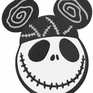 Mickey Skellington embroidery design