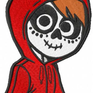 Miguel Rivera coco embroidery design
