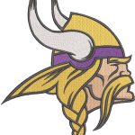 Minnesota Vikings Logo embroidery design
