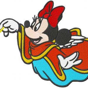 Minnie Christmas Angel embroidery design
