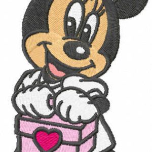 Minnie nurse embroidery design