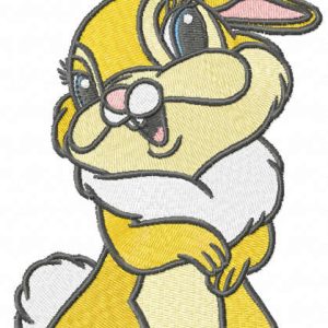 Miss Bunny embroidery design