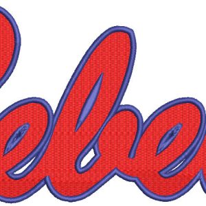Mississippi Rebels Secondary Logo embroidery design