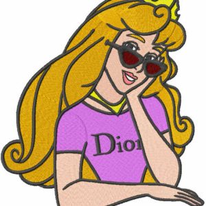 Modern Aurora embroidery design