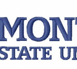 Montana state university logo embroidery design