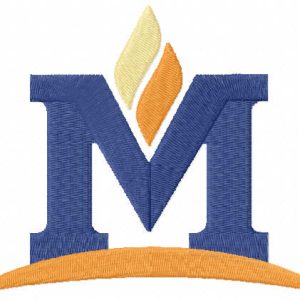 Montana state university sign embroidery design