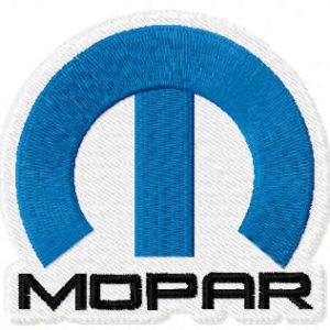 Mopar logo embroidery design