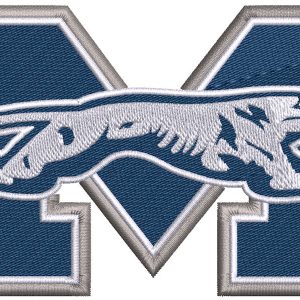 Moravian college logo embroidery design