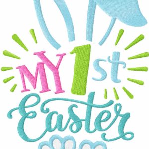 My 1st Easter embroidery design