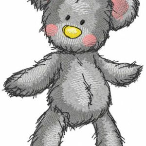 My dancing teddy embroidery design