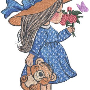 My happy childhood embroidery design