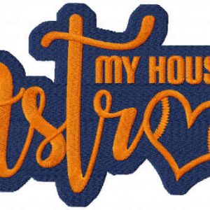 My Houston Astros embroidery design