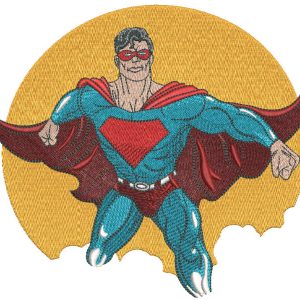 My loving super hero embroidery design