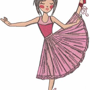My soul is ballet embroidery design