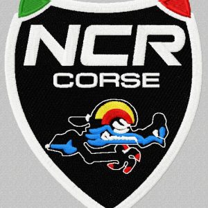 NCR Corse logo embroidery design