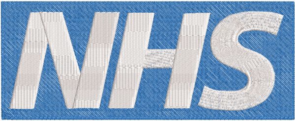 National Health Service logo embroidery design
