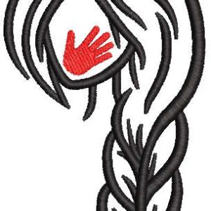 Native Americans embroidery design