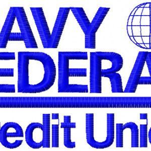 Navy Federal Credit union logo embroidery design