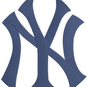 New York Yankees classic logo embroidery design