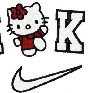 Ni Kitty embroidery design