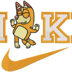 Nike Bluey Bingo logo embroidery design