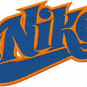 Nike modern logo embroidery design