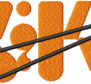 Nike modern style logo embroidery design