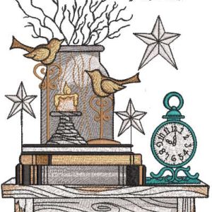 No place like home embroidery design