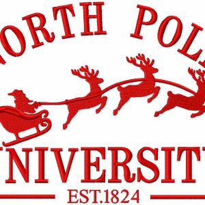 North Pole embroidery design
