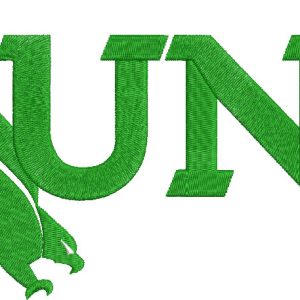 North Texas Mean Green 2020 logo embroidery design