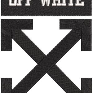 Off White logo embroidery design