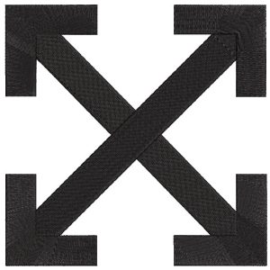 Off white sign embroidery design