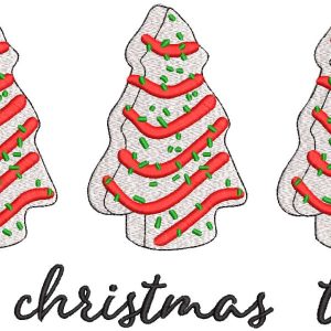 Oh Christmas Tree embroidery design