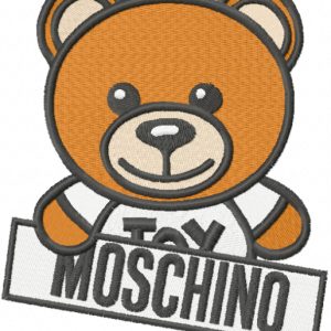 Oso Moschino toy custom logo embroidery design