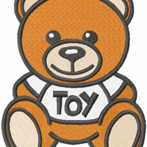 Oso Moschino toy embroidery design