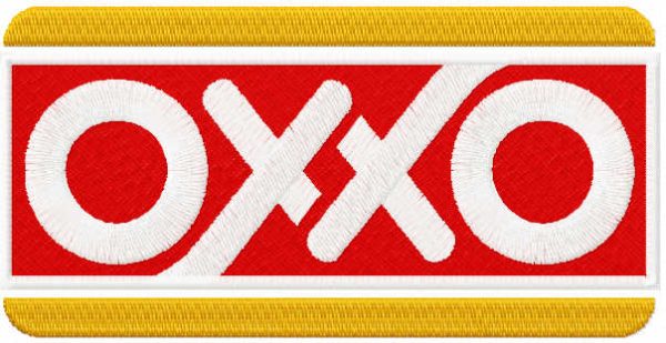 Oxxo logo embroidery design