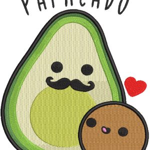Papacado embroidery design