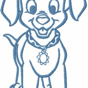 Patch one colored embroidery design