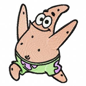 Patrick Star 1  embroidery design