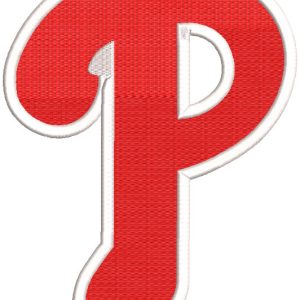 Philadelphia Phillies alternative secondary logo embroidery design