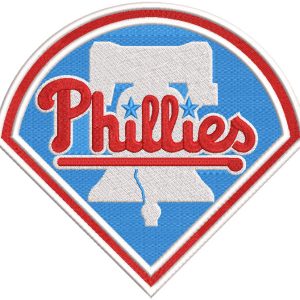 Philadelphia Phillies logo embroidery design