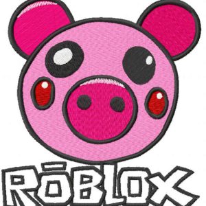 Piggy game embroidery design