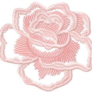 Light pink rose 5 embroidery design