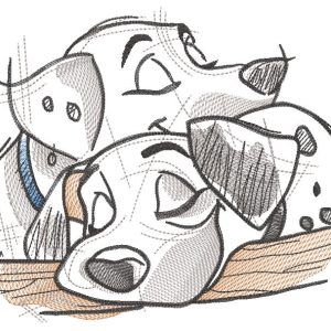 Pongo Perdita embroidery design