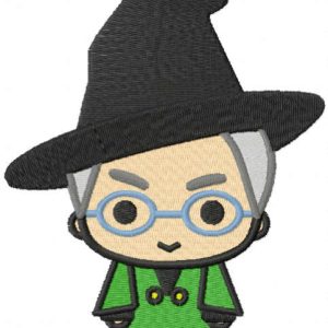 Professor McGonagall embroidery design