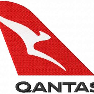 Qantas logo embroidery design