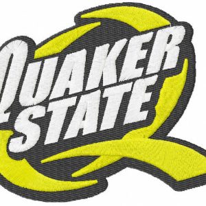 Quaker state logo embroidery design